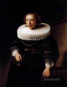 レンブラント・ファン・レイン Painting - 女性の肖像 レンブラント